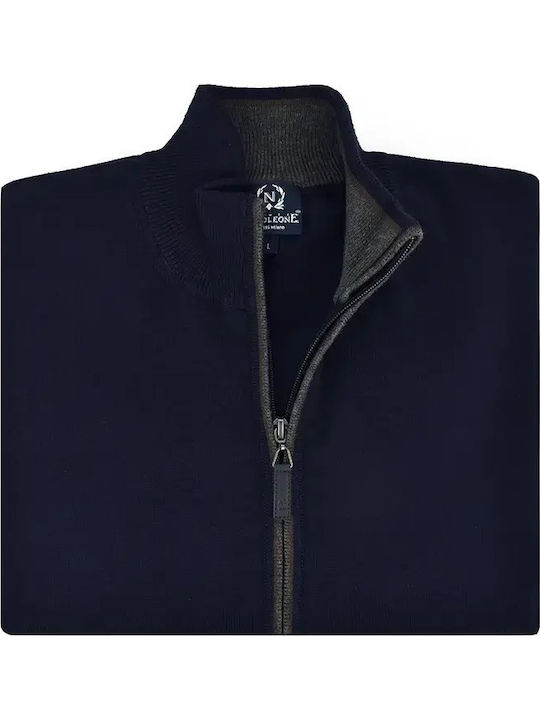 Cardigan Tricotat pentru Bărbați Blue