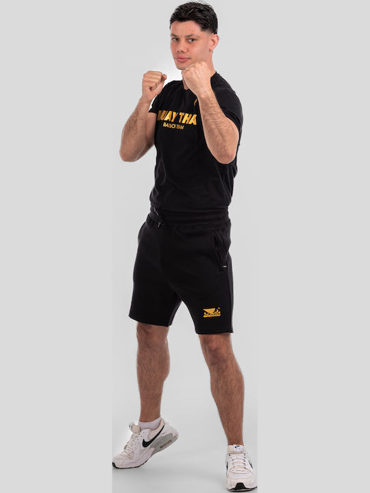 Αθλητική Ανδρική Βερμούδα Black/gold