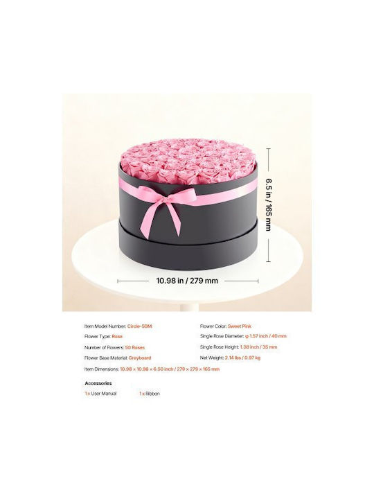 Vevor Eternal Flowers 50 Preserved Roses Box