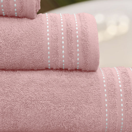 Lino Home Bath Towel Set 3pcs Veluva Coral Weight 450gr/m²