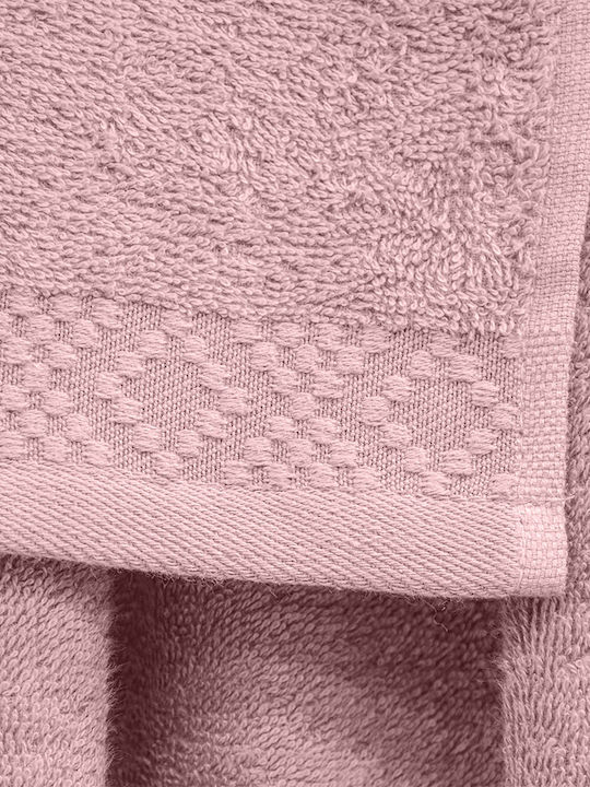 Lino Home Bath Towel Set 3pcs Serapha Coral Weight 450gr/m²