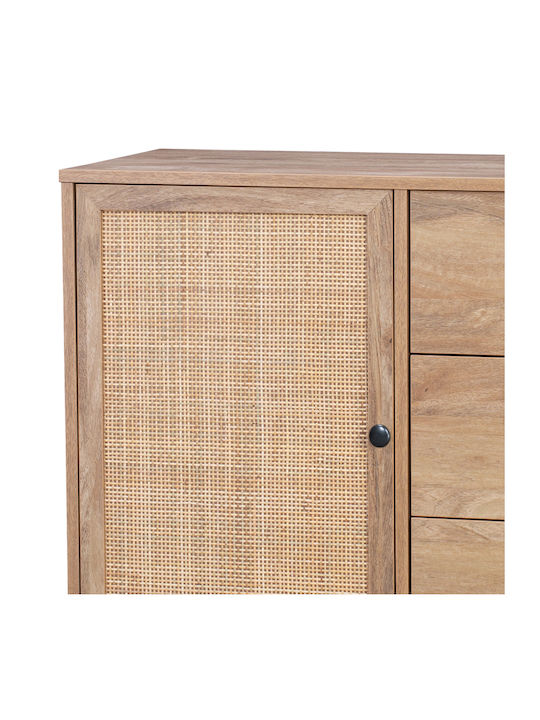 Sideboard Oslo made of Wood with Drawers Sonoma Shade 85x39x79cm