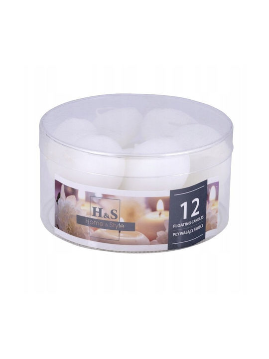 Microlink Decorative Candle White 12pcs