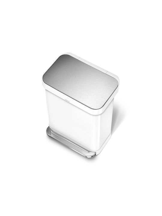 Simplehuman Κάδος Απορριμμάτων από Ανοξείδωτο Ατσάλι με Πεντάλ 55lt