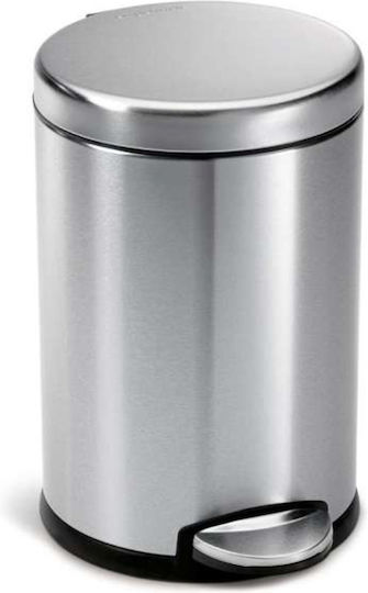 Simplehuman Abfalleimer Abfall Metallisch mit Pedal 4.5Es 1Stück