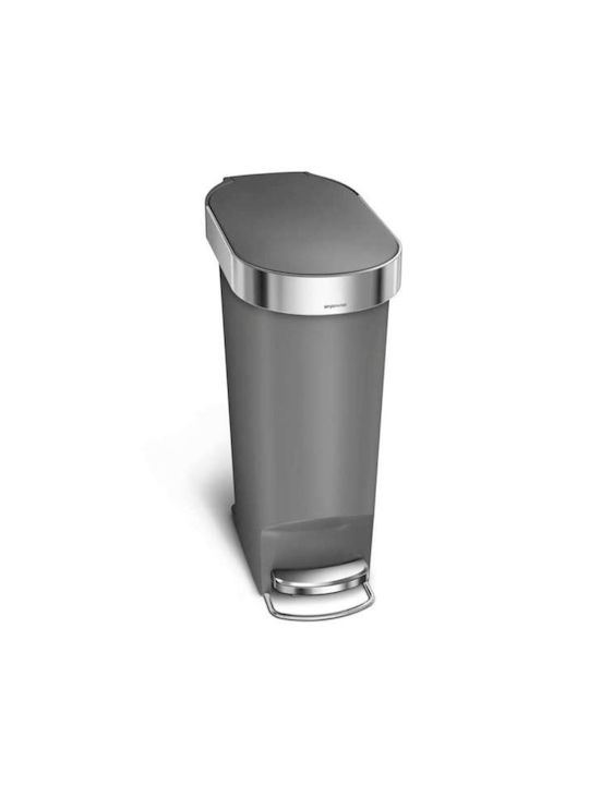 Simplehuman Abfalleimer Abfall aus Edelstahl mit Pedal 40Es 1Stück