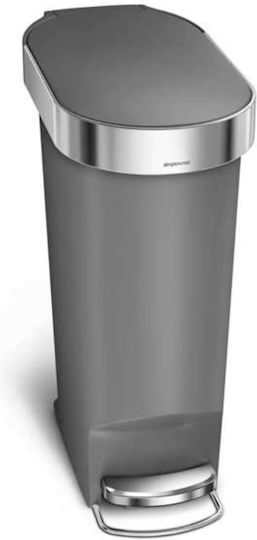 Simplehuman Abfalleimer Abfall aus Edelstahl mit Pedal 40Es 1Stück