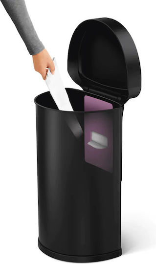 Simplehuman Abfalleimer Abfall aus Edelstahl mit Lichtsensor 45Es 1Stück