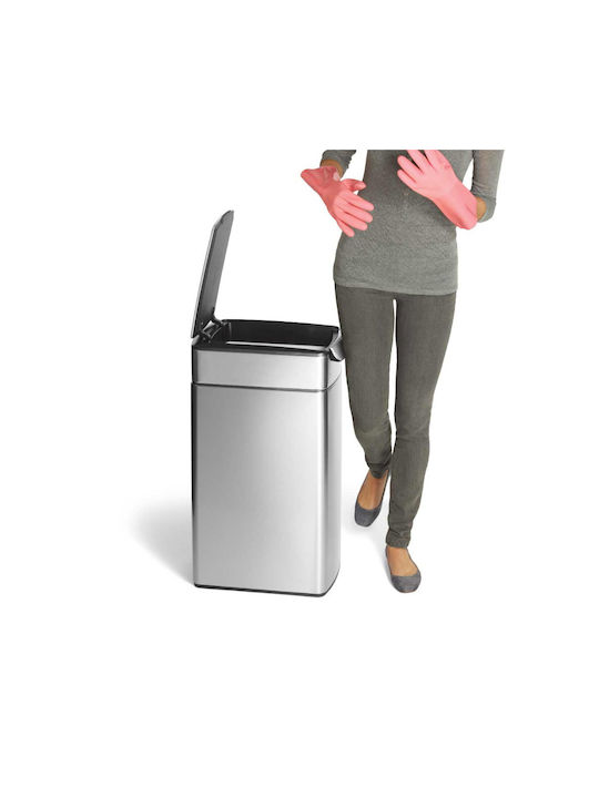 Simplehuman Κάδος Απορριμμάτων Πλαστικός Push 40lt