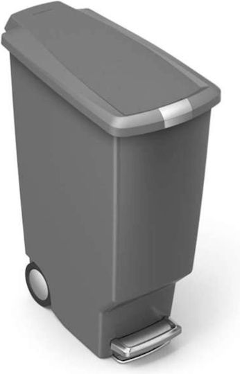 Simplehuman Κάδος Απορριμμάτων Πλαστικός με Πεντάλ Γκρι 40lt