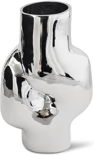 HK Living Vază Din Sticlă Transparentă 20x15xÎnălțime 32.5cm