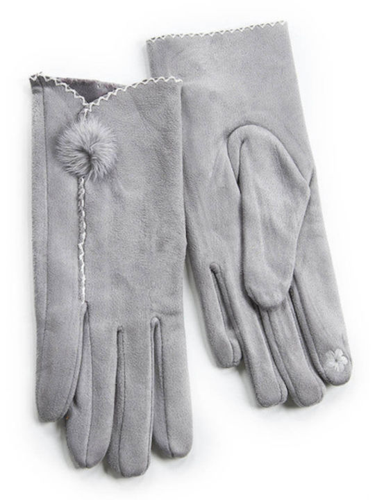 Frauen Set mit Beanie Gestrickt in Weiß Farbe