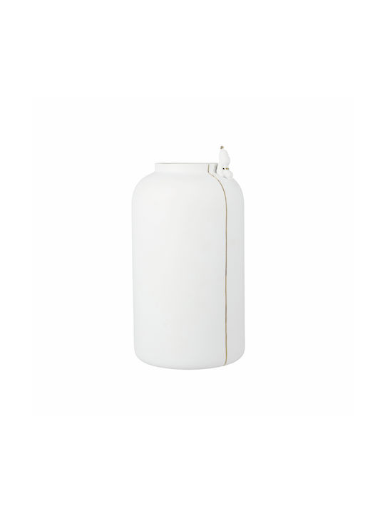 Raeder Decorative Vase Flowers White 13.2x13.2x25cm