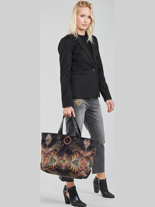Desigual Paris Γυναικείο Μεσάτο Σακάκι Μαύρο