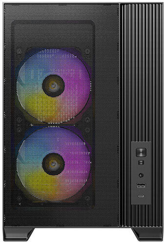 Antec FLUX M Gaming Micro Tower Computer Case with Side Window Black