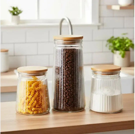 Vilde Vilde Allgemeine Verwendung Glas Vasen mit Deckel Transparent 700ml