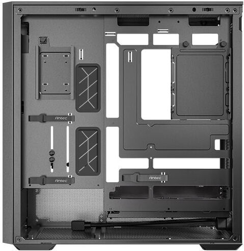 Antec FLUX REAR Gaming Midi-Turm Computergehäuse mit Seitenfenster Schwarz