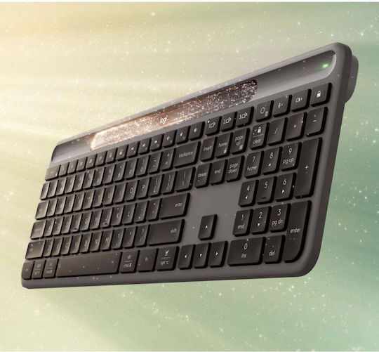 Logitech Signature Slim Solar+ K980 Безжично Само клавиатура Английски US Черен