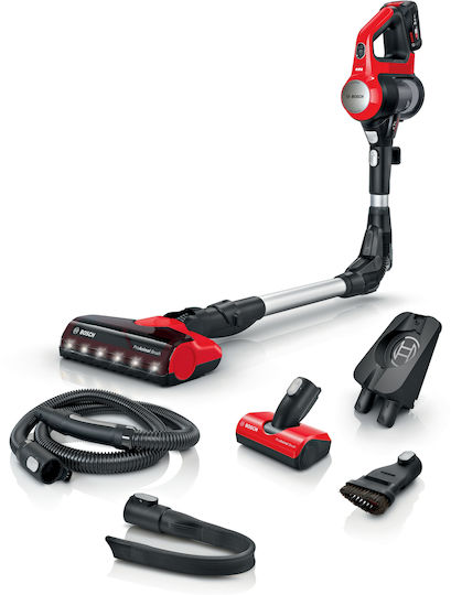 Bosch Unlimited 7 ProAnimal Прахосмукачка 2 в 1 Stick & Ръчна Червено