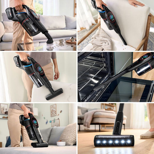 Bosch Unlimited 10 ProPower Επαναφορτιζόμενη Σκούπα 2 σε 1 Stick & Χειρός 18V Μαύρη