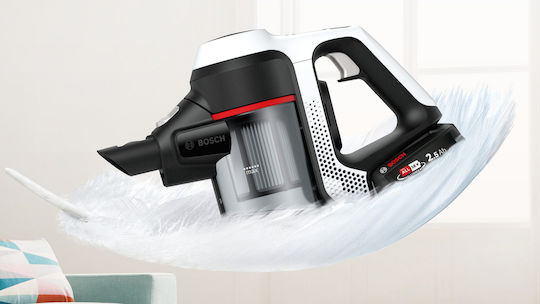 Bosch Unlimited Επαναφορτιζόμενη Σκούπα 2 σε 1 Stick & Χειρός 18V Ασημί