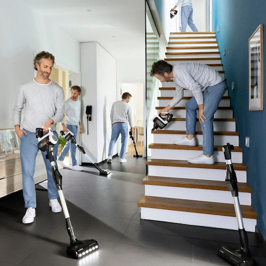 Bosch Unlimited 7 Επαναφορτιζόμενη Σκούπα 2 σε 1 Stick & Χειρός 18V White