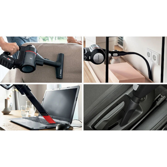 Bosch Unlimited 7 Wiederaufladbar Stielstaubsauger 18V Weiß