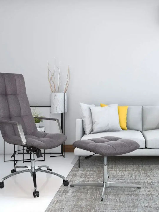 Hjh Оffice Reclining Office Chair with Fixed Arms Gray