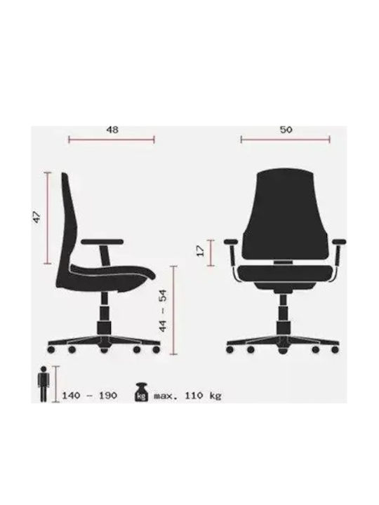 Hjh Оffice Saranto Bürostuhl mit Arme Schwarz