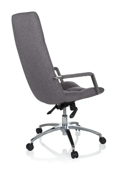 Hjh Оffice Reclining Office Chair with Fixed Arms Gray