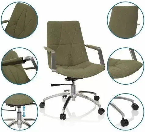 Hjh Оffice Saranto Ii Scaun De Birou Cu Inclinare Verde