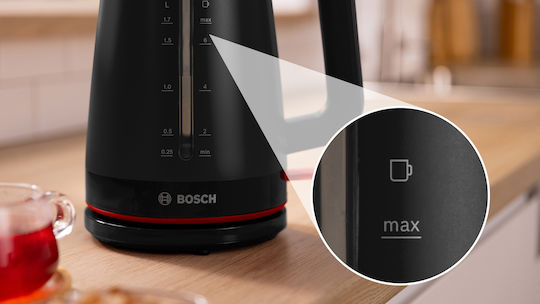 Bosch MyMoment Βραστήρας 1.7lt 2400W Μαύρος