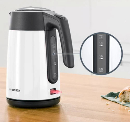 Bosch Електрическа кана 1.7л 2400W Бяла