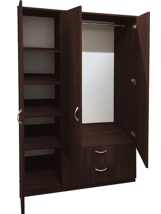 Ușă triplă Dulap de Haine Kendall 120x54x190cm