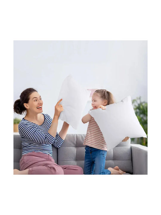 Utopia Γέμισμα Μαξιλαριών από 100% Βαμβάκι White 60x60εκ.