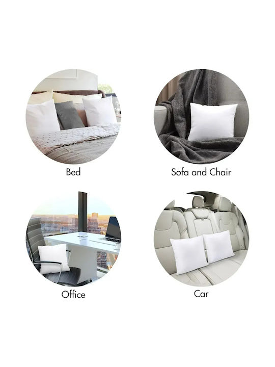 Utopia Γέμισμα Μαξιλαριών από 100% Βαμβάκι White 40x40εκ.