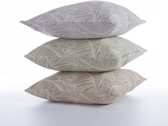 Nef-Nef Homeware Μαξιλάρι Καναπέ Grow Μπεζ 50x50εκ.