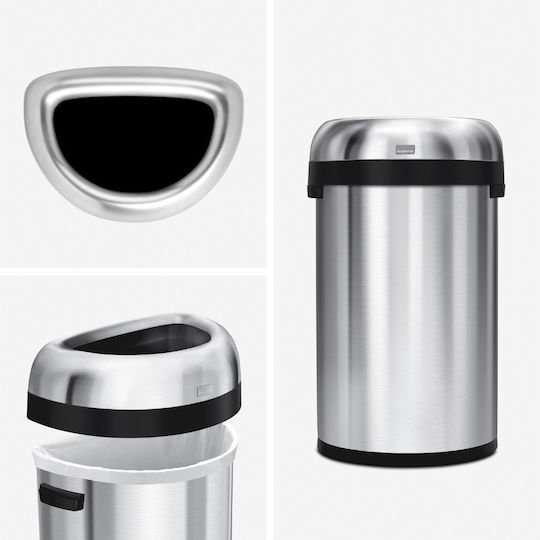 Simplehuman Πλαστικός Κάδος Απορριμμάτων 2x60lt
