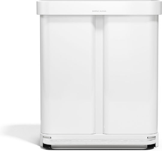 Simplehuman Recycling Plastic Waste Bin 2x58lt with Pedal