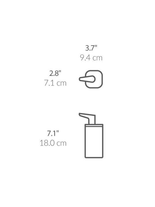 Simplehuman Spender aus Edelstahl