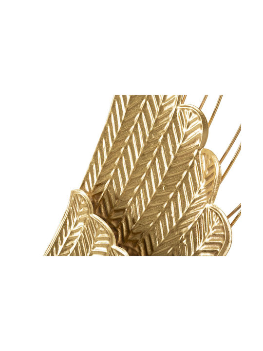Mauro F Gold Wall Decor Made of Metal 105.5x3x37cm 2 Pieces