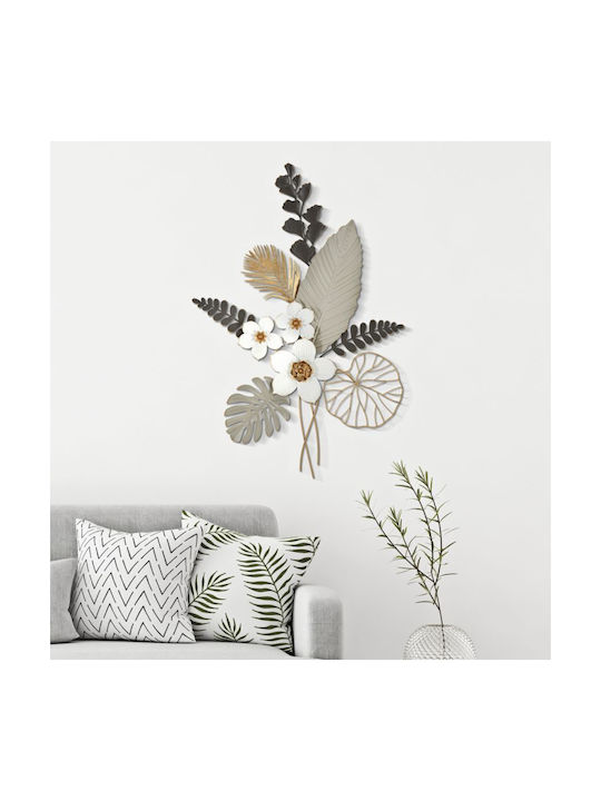 Mauro F Wall Decor Black Made of Metal 96.5x4x71cm
