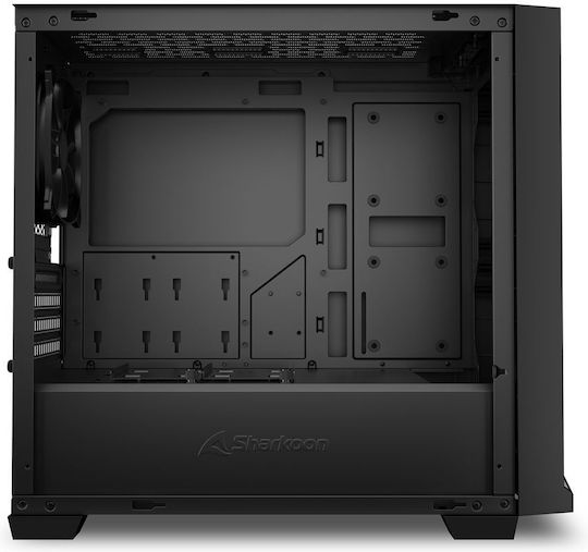 Sharkoon J1000 ARGB Gaming Mini Tower Κουτί Υπολογιστή με Πλαϊνό Παράθυρο Μαύρο