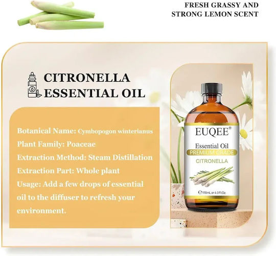 Essential Öl Euqee *8150623 Dc Citronella Natürliche Zutaten 118 Ml