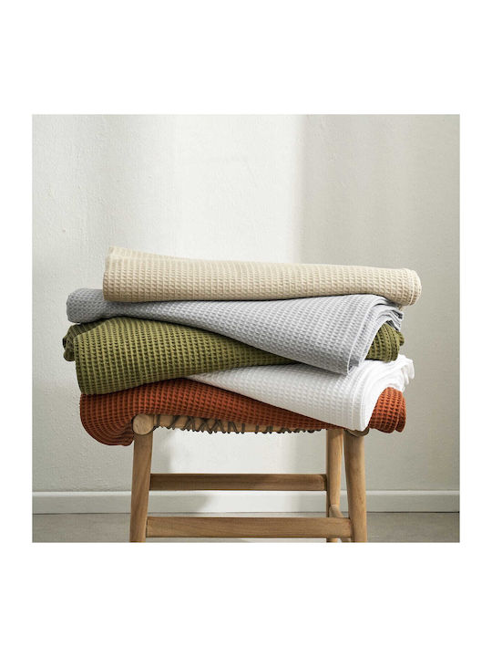 Vesta Home Piqué Decke Übergröße 240x250cm Olive