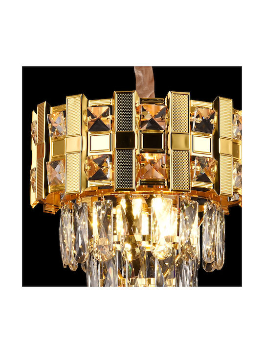 Alista Home Adjustable Pendant Light Gold with Crystals for Socket E14, E.14