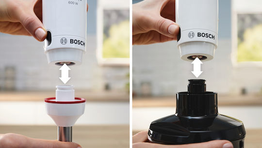 Bosch Serie 4 Ραβδομπλέντερ με Ανοξείδωτη Ράβδο 600W Λευκό