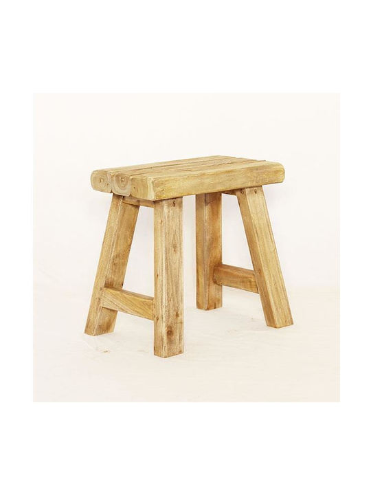 Stool For Living Room Wooden Tribeca Teak wood 42x24x41cm
