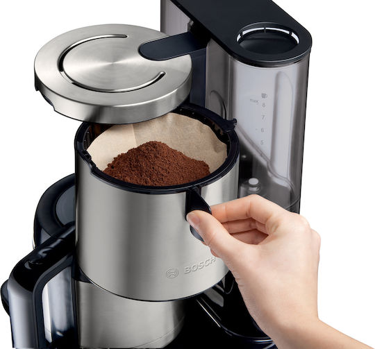 Bosch Programmable Filter Coffee Machine 1100W Inox/Black