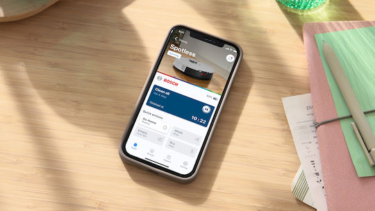 Bosch Spotless Advanced Σκούπα Ρομπότ με Χαρτογράφηση Laser & Απορρόφηση 11000Pa Λευκή
